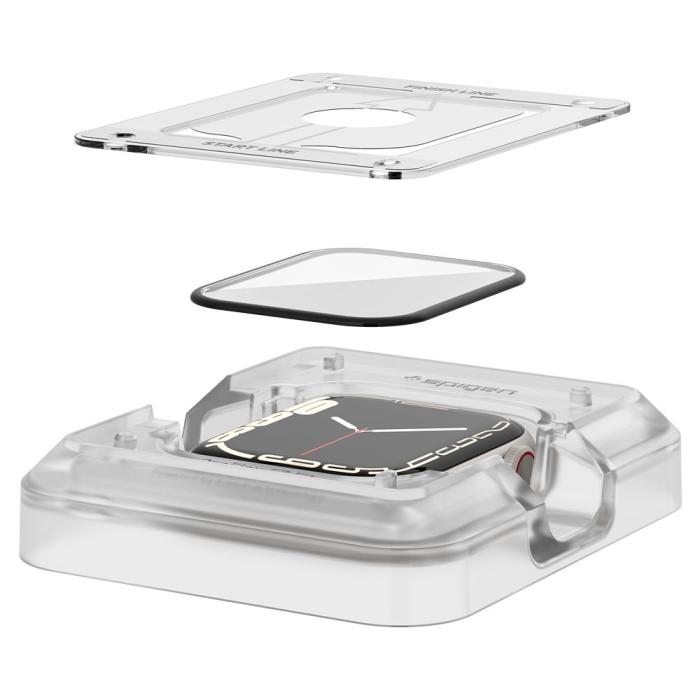 Bild 3, Spigen Apple Watch 41 mm 2-PACK Skärmskydd ProFlex 