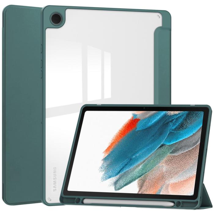 Bild 1, Samsung Galaxy Tab A9 Plus Fodral Hybrid Pennhållare Grön