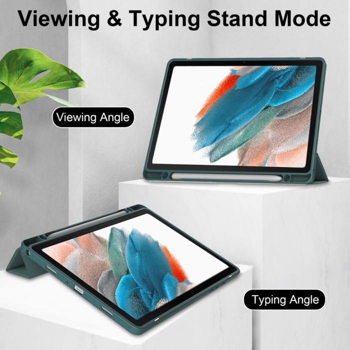 Bild 3, Samsung Galaxy Tab A9 Plus Fodral Hybrid Pennhållare Grön