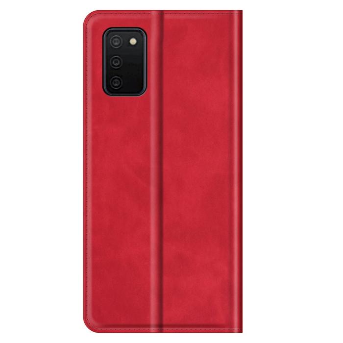 Bild 3, Samsung Galaxy A03s Magnetisk Flip Fodral Röd