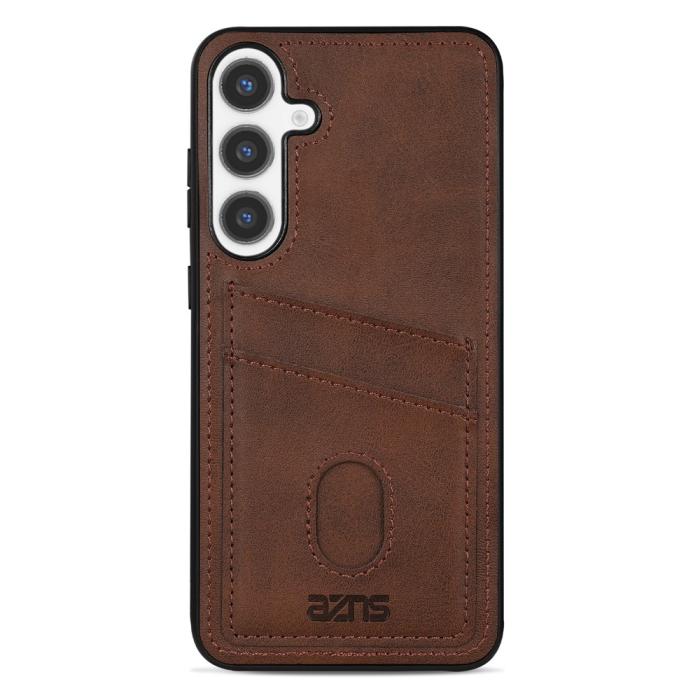 Bild 3, AZNS Samsung Galaxy A37 5G Skal Med Kortfack Läder Brun