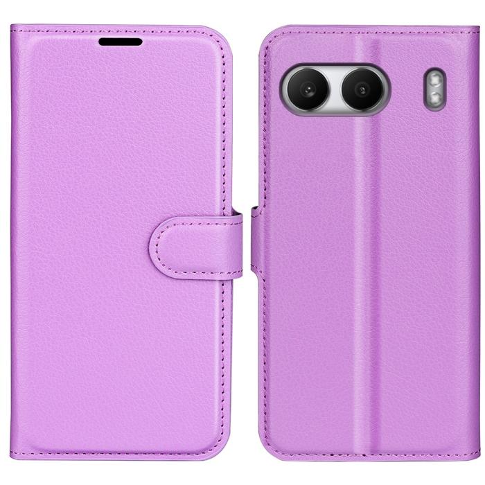 Bild 1, OnePlus Nord 4 Fodral Litchi Läder Lila