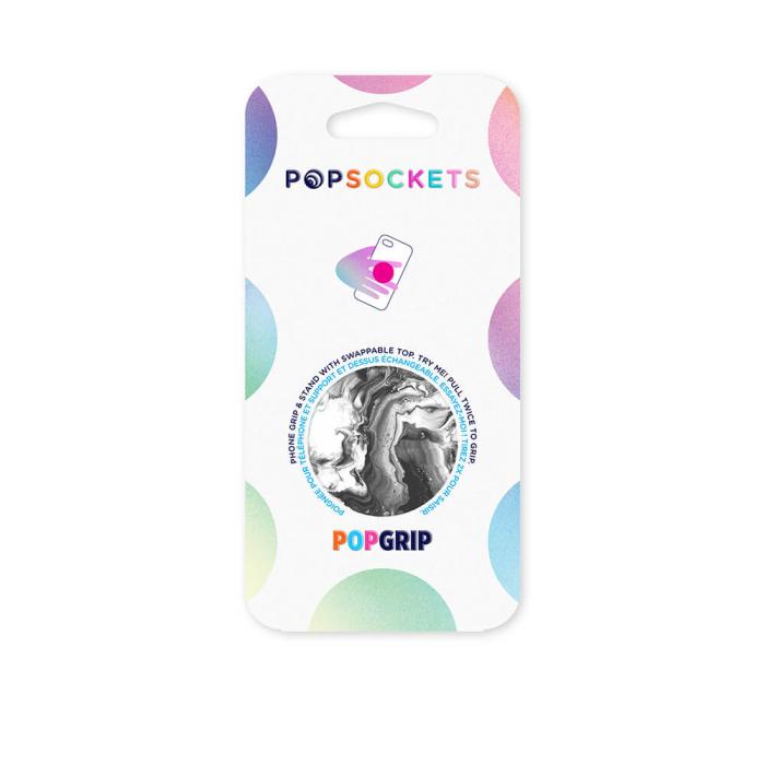 Bild 2, PopSockets Avtagbart Grip med Ställfunktion Ghost Marble