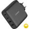 OtterBox 100W PD 2x USB-C 2x USB-A Väggladdare Svart