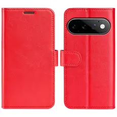 Google Pixel 11/10 Fodral Crazy Horse L&auml;der R&ouml;d