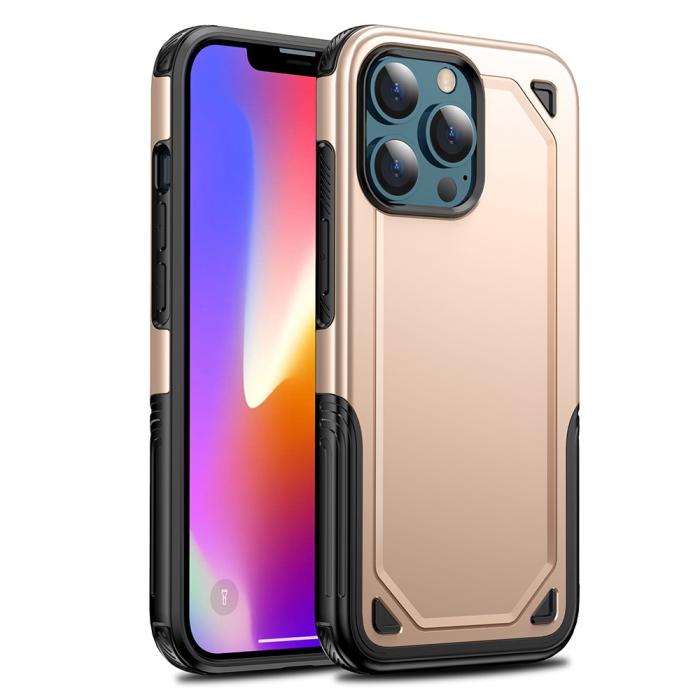 Bild 1, iPhone 13 Skal Hybrid Armor Guld