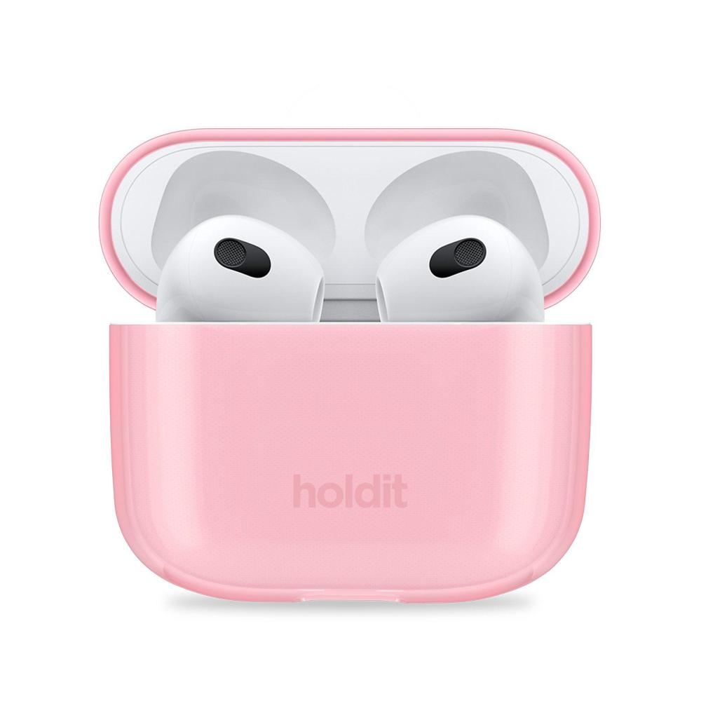 holdit AirPods 3 Skal Seethru Bright Pink