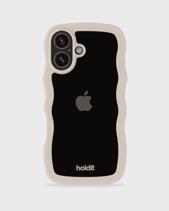 Bild 2, holdit iPhone 16 Plus Skal Wavy Light Beige/Transparent