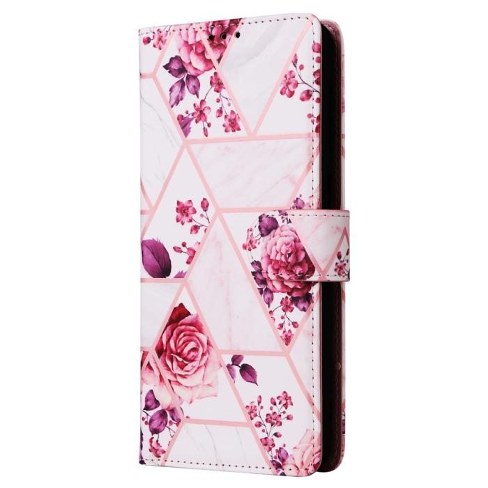 Bild 6, Samsung Galaxy S24 Plus Fodral Läder Marmor Roséguld