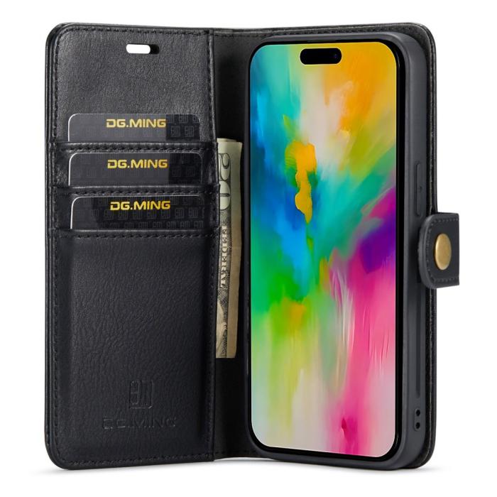 Bild 2, DG.MING iPhone 16 Pro Fodral 2in1 Magnet Svart