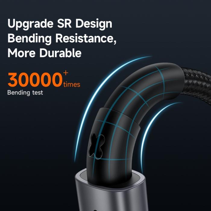 Bild 4, Mcdodo 1.5m 60W PD USB-C - USB-C Snabbladdningskabel Svart