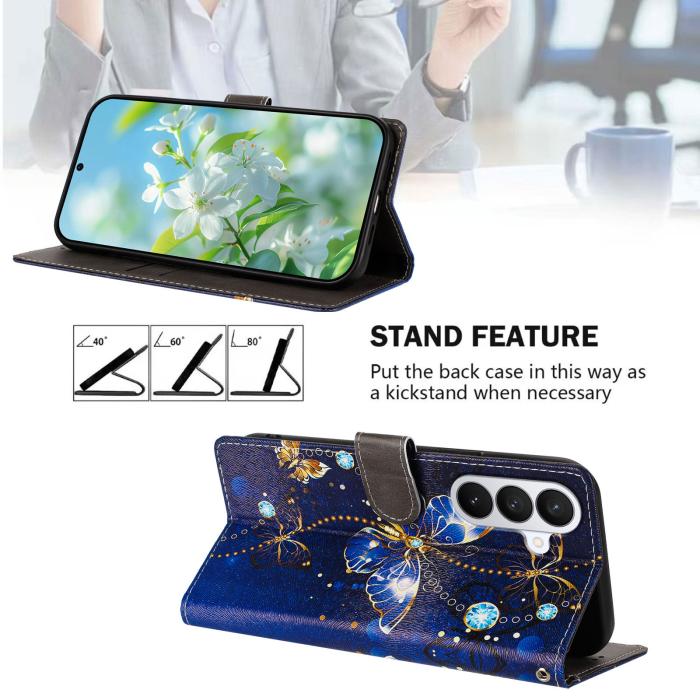 Bild 2, Samsung Galaxy S26 Fodral Med Tryck Blå Fjäril