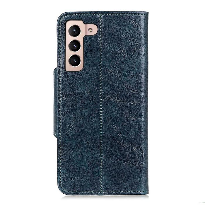 Bild 3, KHAZNEH Samsung Galaxy S22 Plus Fodral Magnetisk Mässing Blå