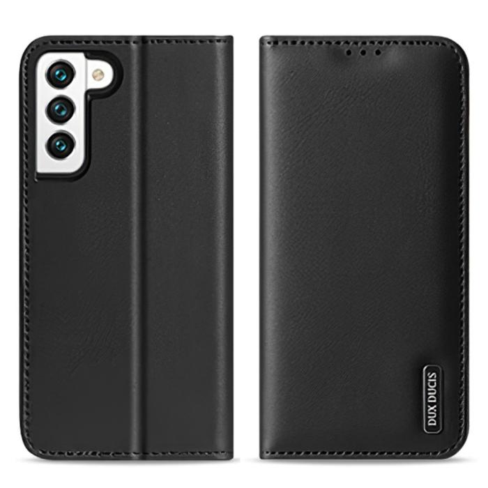 Bild 1, DUX DUCIS Samsung Galaxy S22 Plus Fodral HIVO RFID Äkta Läder Svart