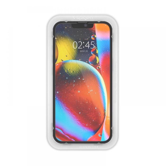 Bild 3, Spigen iPhone 16e/14/13/13 Pro ALM Glas FC Heltäckande Skärmskydd