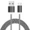 2 Meter - Micro USB Kabel I Slitstark Nylon - Välj Färg!