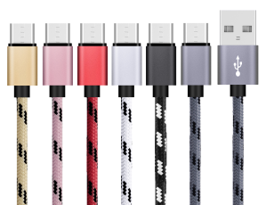 1 Meter - Micro-USB - Quick Charge Laddare / Kabel - Välj Färg!