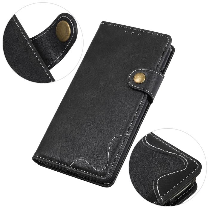 Bild 5, Sony Xperia 10 III - S-Line Läder Fodral - Svart