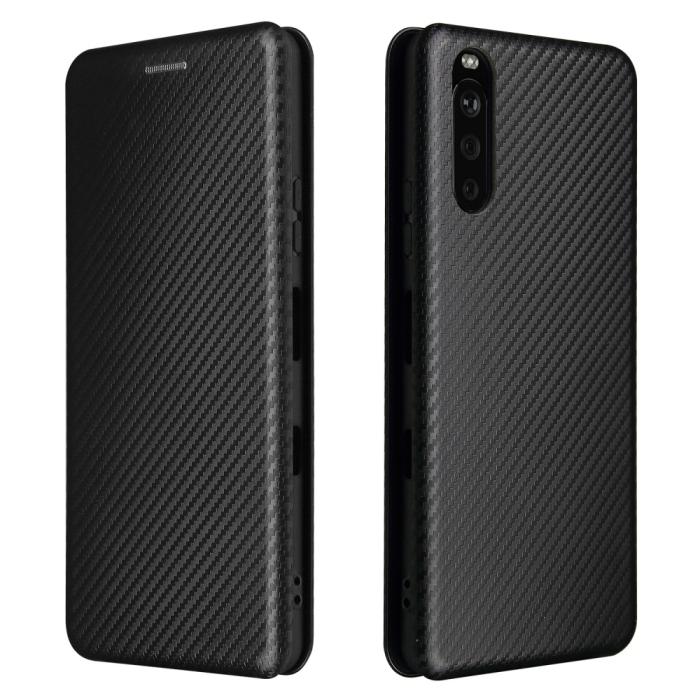 Bild 1, Sony Xperia 10 III - Kolfiber Textur Fodral - Svart