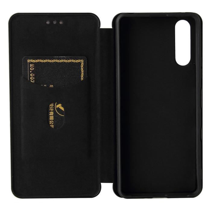 Bild 5, Sony Xperia 10 III - Kolfiber Textur Fodral - Svart