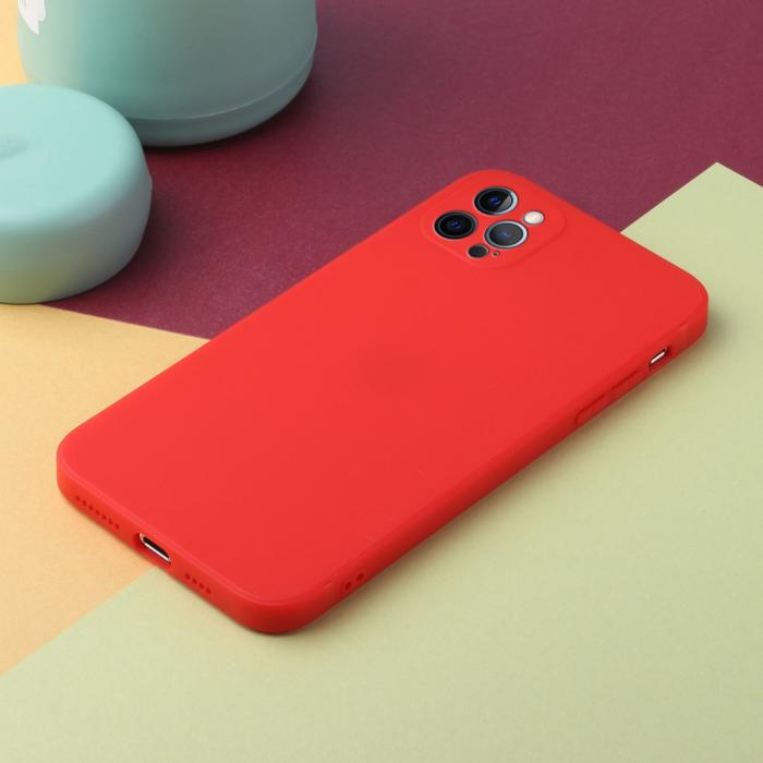 Bild 5, iPhone 13 Pro Max - Mobilskal Slim TPU - Röd
