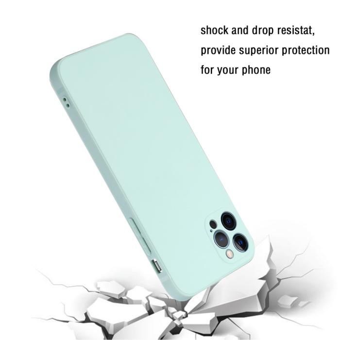 Bild 4, iPhone 13 Pro Max - Mobilskal Slim TPU - Cyan
