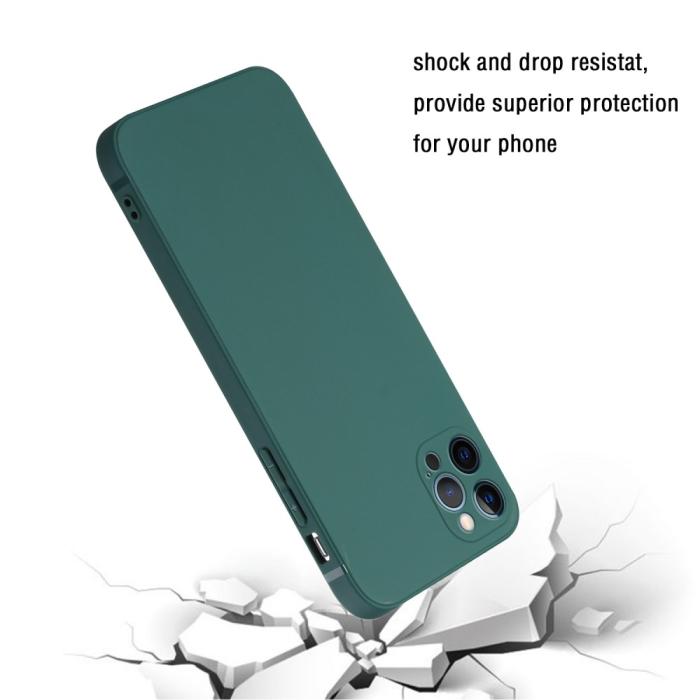 Bild 4, iPhone 13 Pro Max - Mobilskal Slim TPU - Mörk Grön