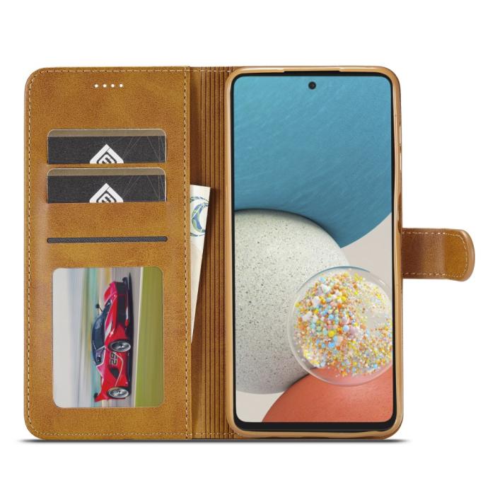 Bild 4, LC.IMEEKE Samsung Galaxy A53 5G Fodral Läder Brun
