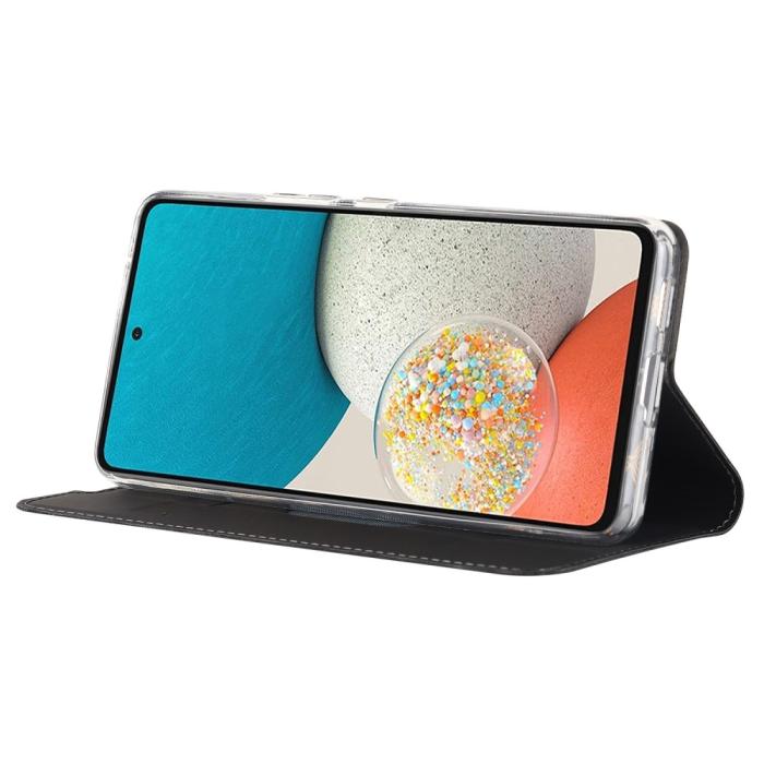 Bild 5, Samsung Galaxy A53 5G Fodral Flip Skin Touch Svart