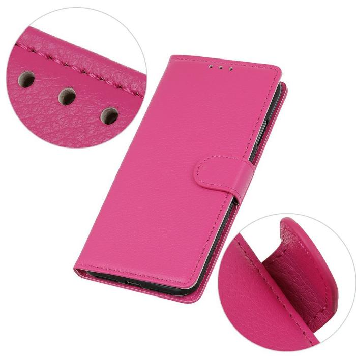 Bild 3, Xiaomi 17T Pro Fodral Litchi Läder Rosa