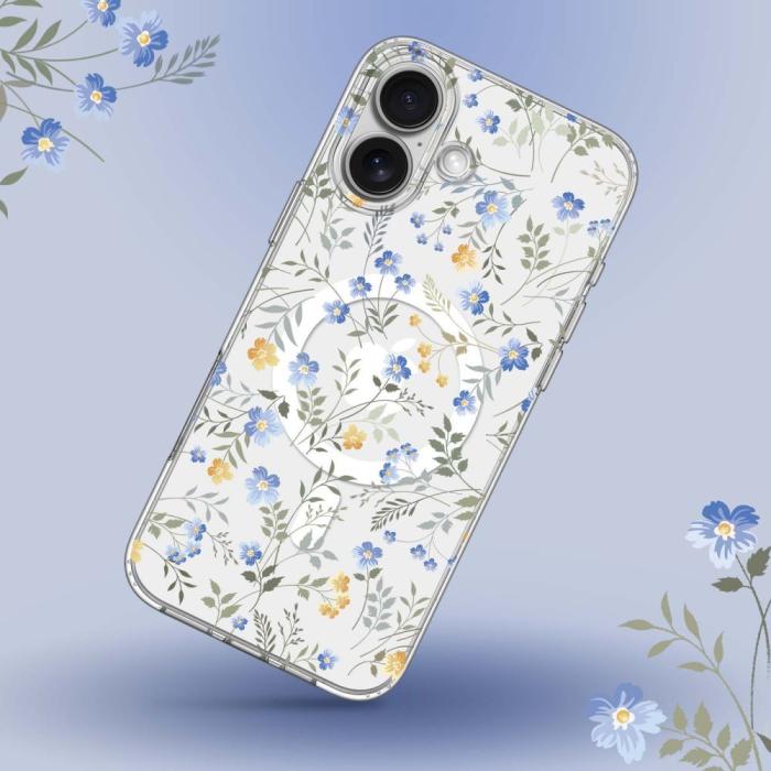 Bild 2, Tech-Protect iPhone 17e/16e Skal MagSafe FlexAir Spring Flowers