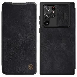 NILLKIN Samsung Galaxy S22 Ultra Fodral Qin Series Svart