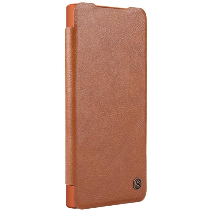 Bild 5, NILLKIN Samsung Galaxy S22 Ultra Fodral Qin Series Brun