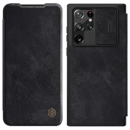 NILLKIN Samsung Galaxy S22 Ultra Fodral Qin Series Svart