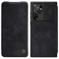 NILLKIN Samsung Galaxy S22 Ultra Fodral Qin Series Svart