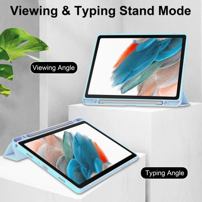 Bild 3, Samsung Galaxy Tab A9 Plus Fodral Hybrid Pennhållare Ljus Blå