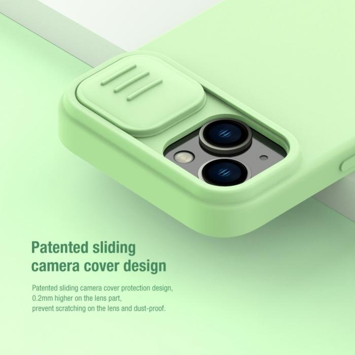 Bild 3, NILLKIN iPhone 14 Skal MagSafe CamShield Silky Liquid Lila