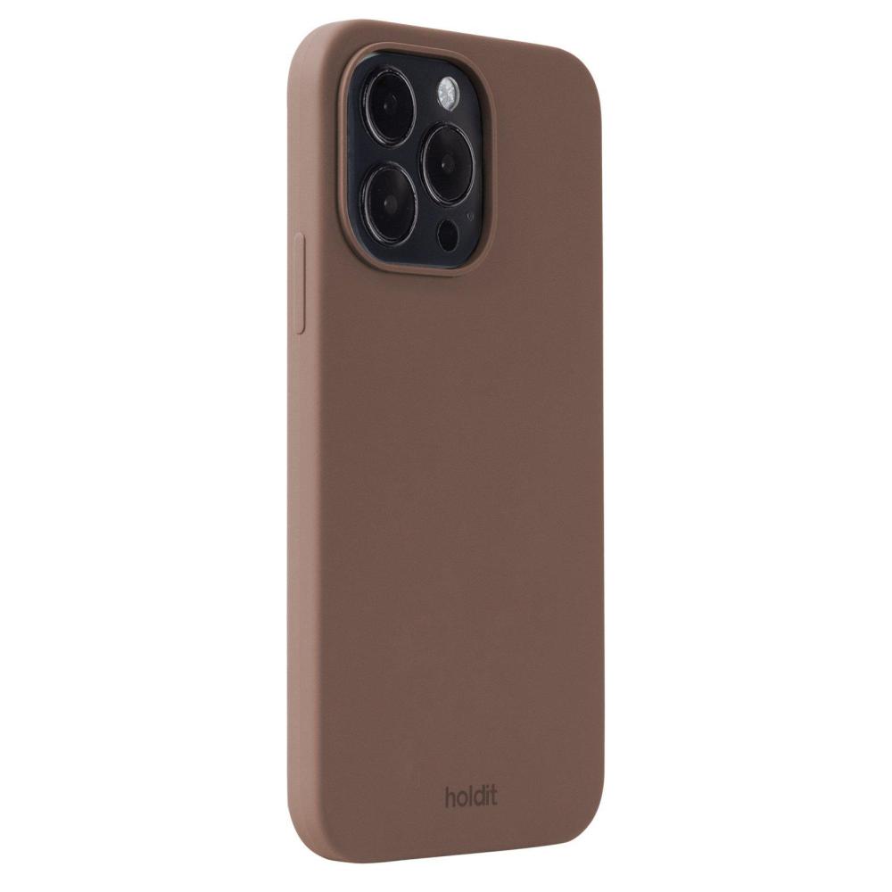 holdit iPhone 14 Pro Max Mobilskal Silikon Dark Brown