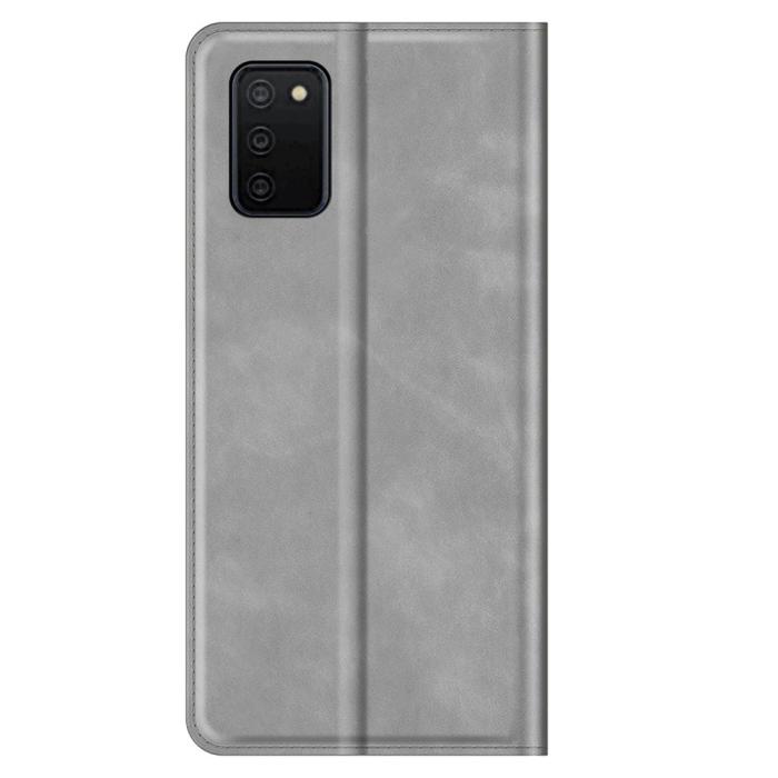 Bild 3, Samsung Galaxy A03s Magnetisk Flip Fodral Grå