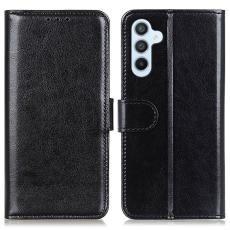 Samsung Galaxy A36 5G/A56 5G Fodral Crazy Horse L&auml;der Svart