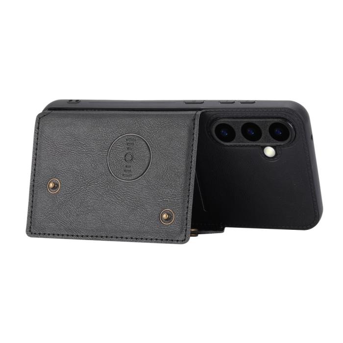 Bild 3, Samsung Galaxy S25 Skal Läder Med Kortfack Och Magnet
