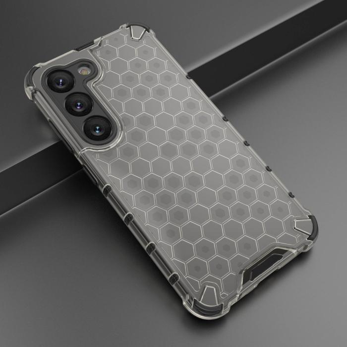 Bild 2, Samsung Galaxy S23 Skal Shockproof Honeycomb Textur Svart