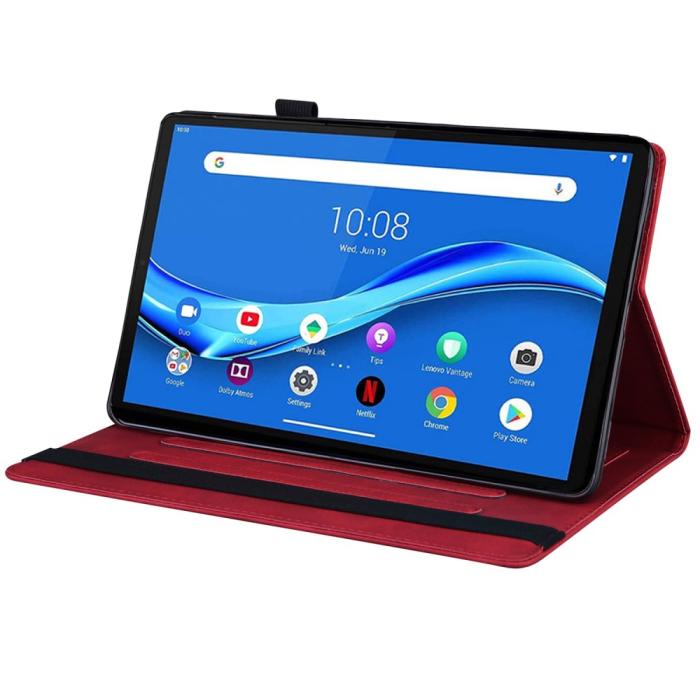 Bild 2, Lenovo Tab M10 Plus Gen 3 Fodral Frontficka Och Pennhållare Röd