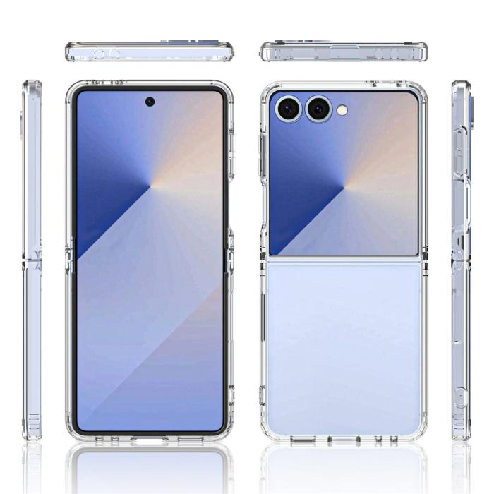 Bild 5, Samsung Galaxy Z Flip 8 Skal Stöttåligt TPU Transparent
