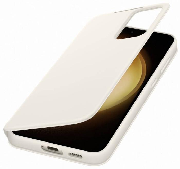 Bild 4, Samsung Galaxy S23 Plus Fodral Clear View Cream