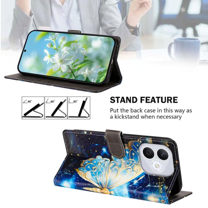 Bild 2, Honor 400 Lite Fodral Med Tryck Stor Fjäril