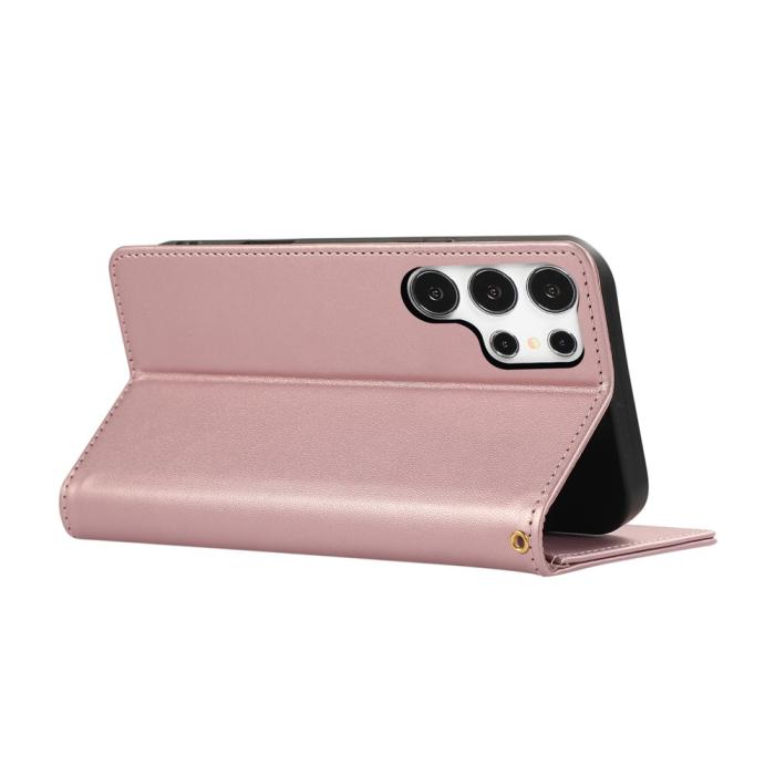 Bild 4, Samsung Galaxy S26 Ultra Fodral RFID Rhombus Läder Roséguld