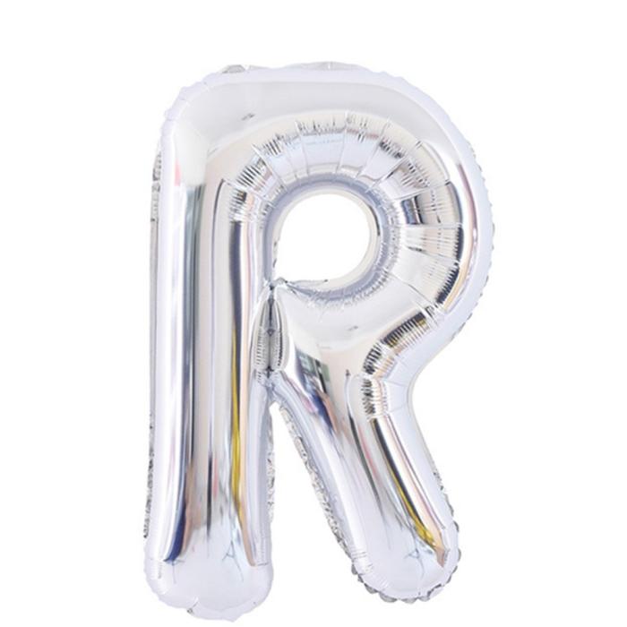 Bild 1, Bokstavsballong R 70 cm Silver