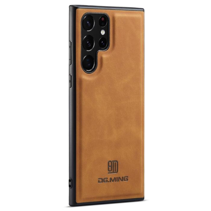 Bild 3, DG.MING Galaxy S24 Ultra Skal Läderbelagt Brun