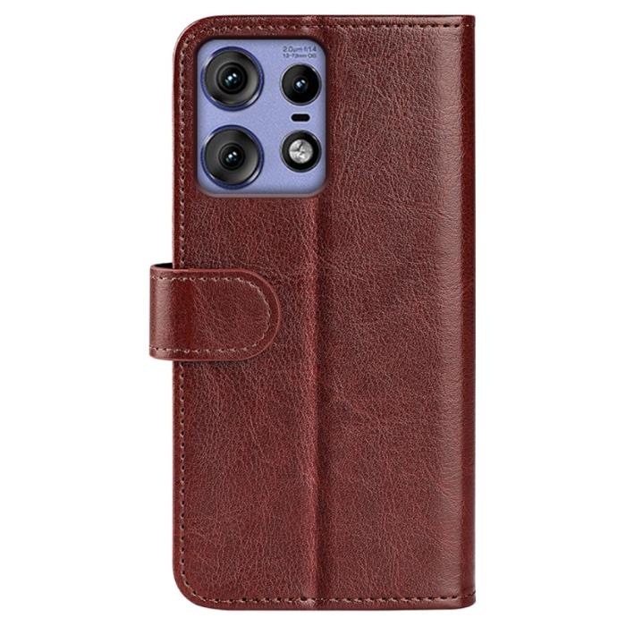 Bild 6, Motorola Edge 50 Pro 5G Crazy Horse Fodral Brun
